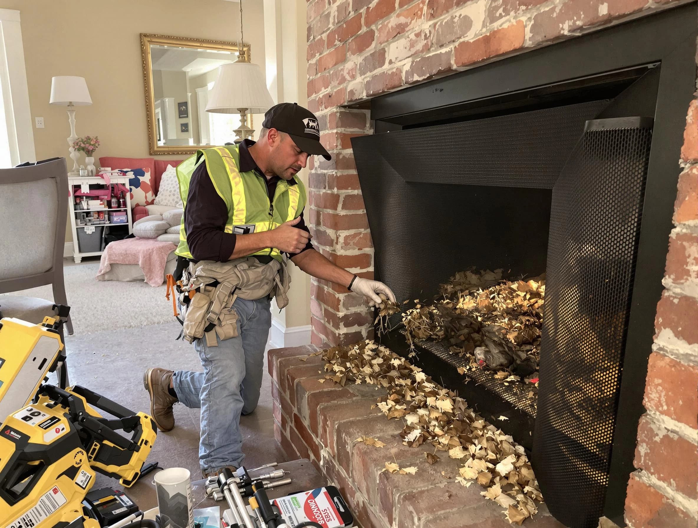 Safe screening installation by Cave Creek Chimney Sweep in Cave Creek, AZ