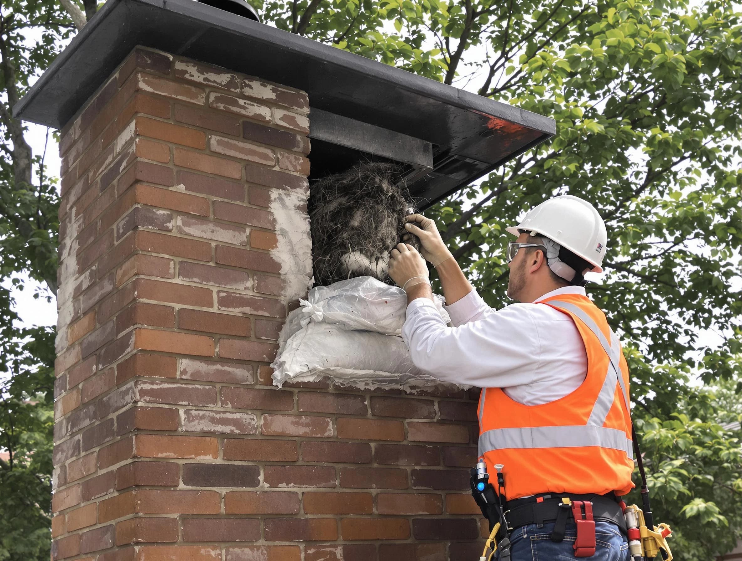 Humane removal of debris and animals by Cave Creek Chimney Sweep in Cave Creek, AZ