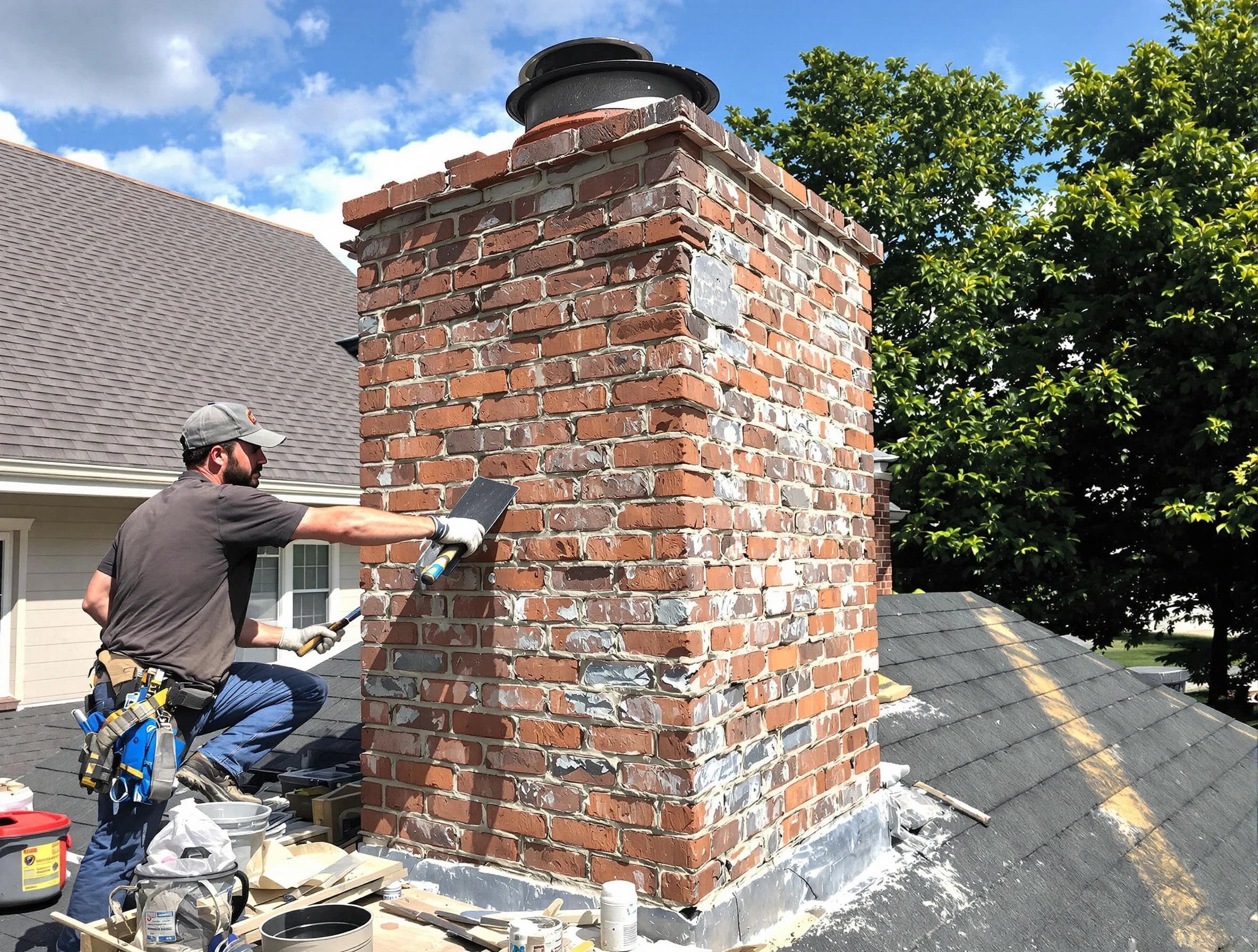 Completed chimney rebuild by Cave Creek Chimney Sweep in Cave Creek, AZ