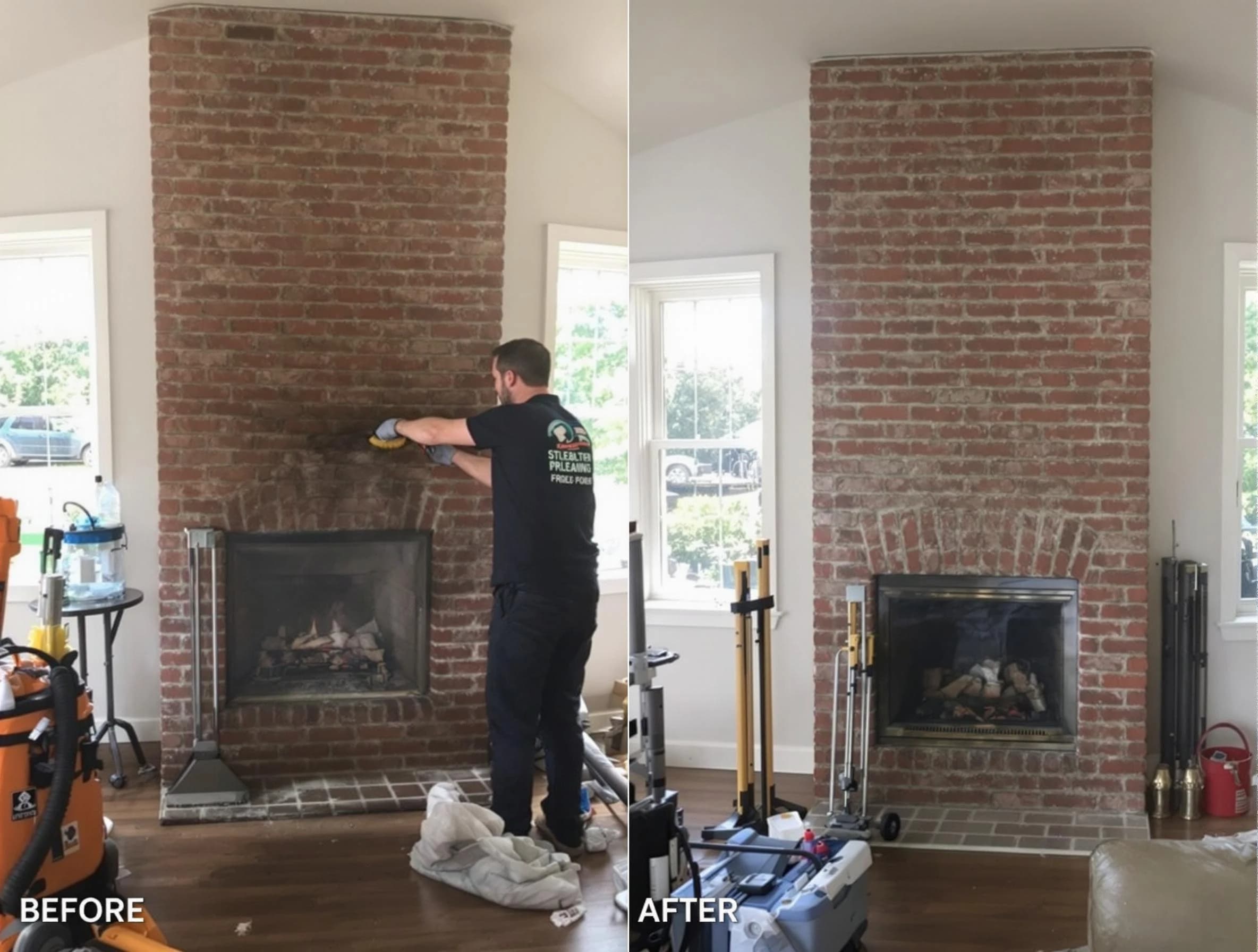 Finished chimney sweeping service by Cave Creek Chimney Sweep in Cave Creek, AZ