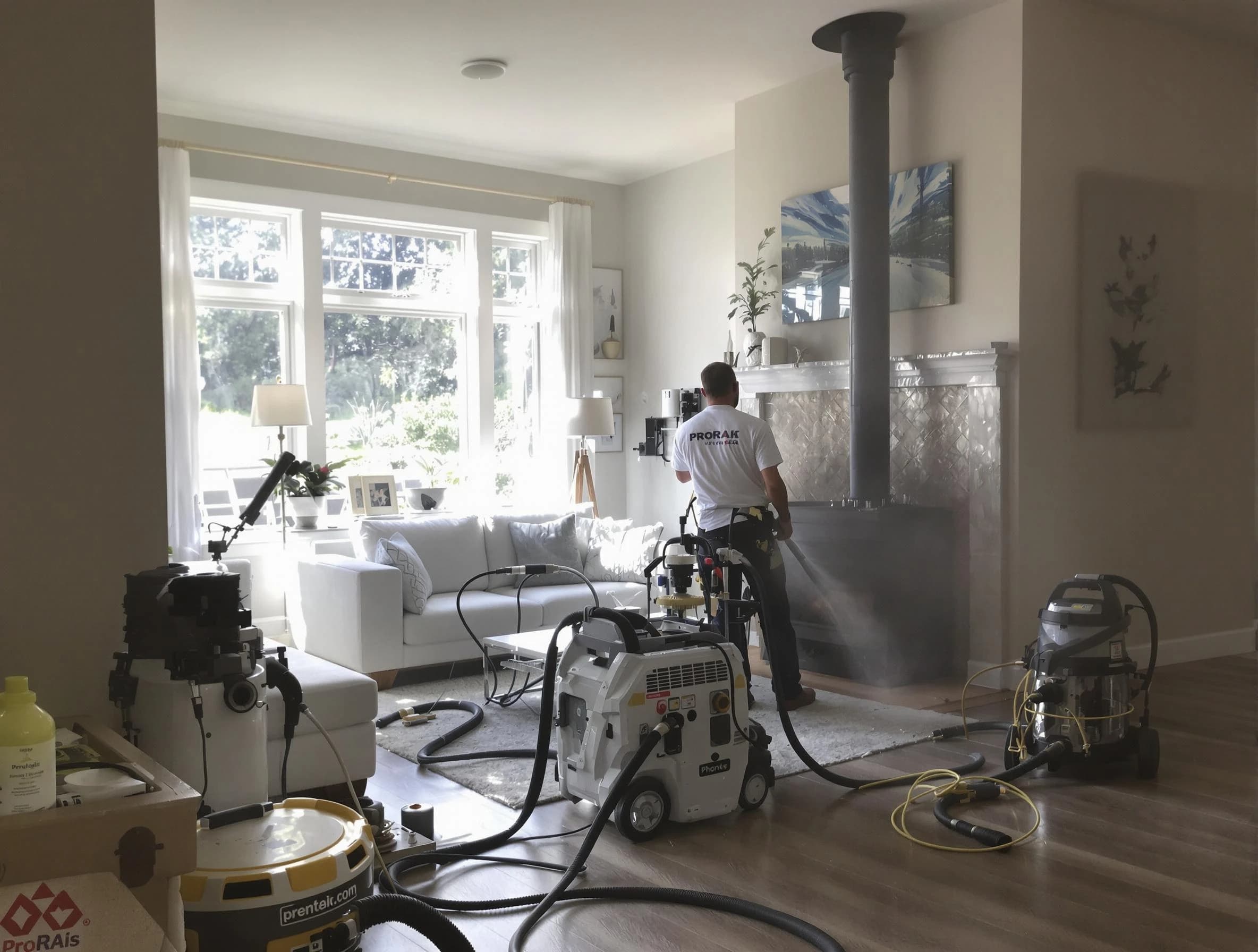 Soot removal service by Cave Creek Chimney Sweep for a fireplace in Cave Creek, AZ