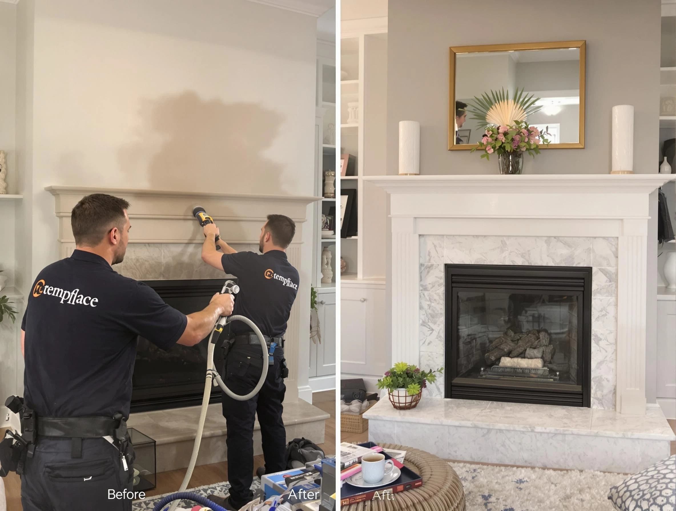 Professional soot removal by Cave Creek Chimney Sweep team in Cave Creek, AZ