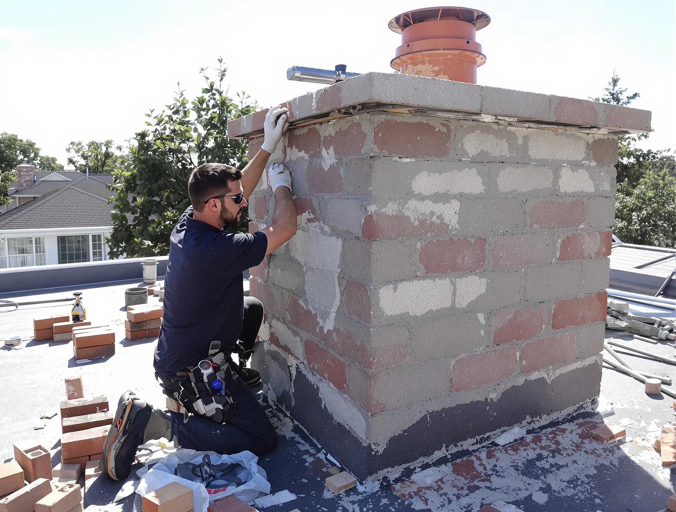 Advanced chimney repair process by Cave Creek Chimney Sweep in Cave Creek, AZ