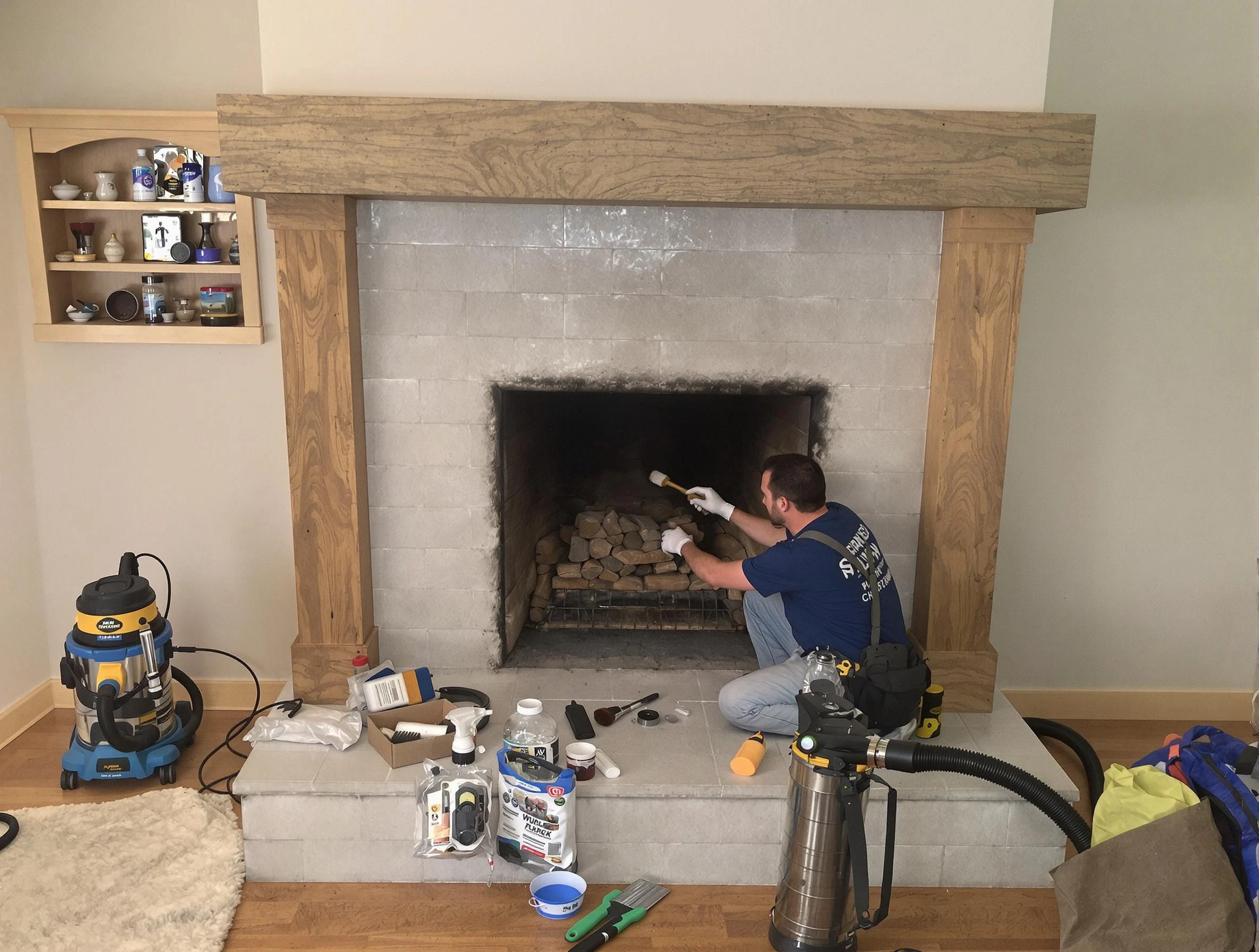 Detailed creosote removal process by Cave Creek Chimney Sweep in Cave Creek, AZ