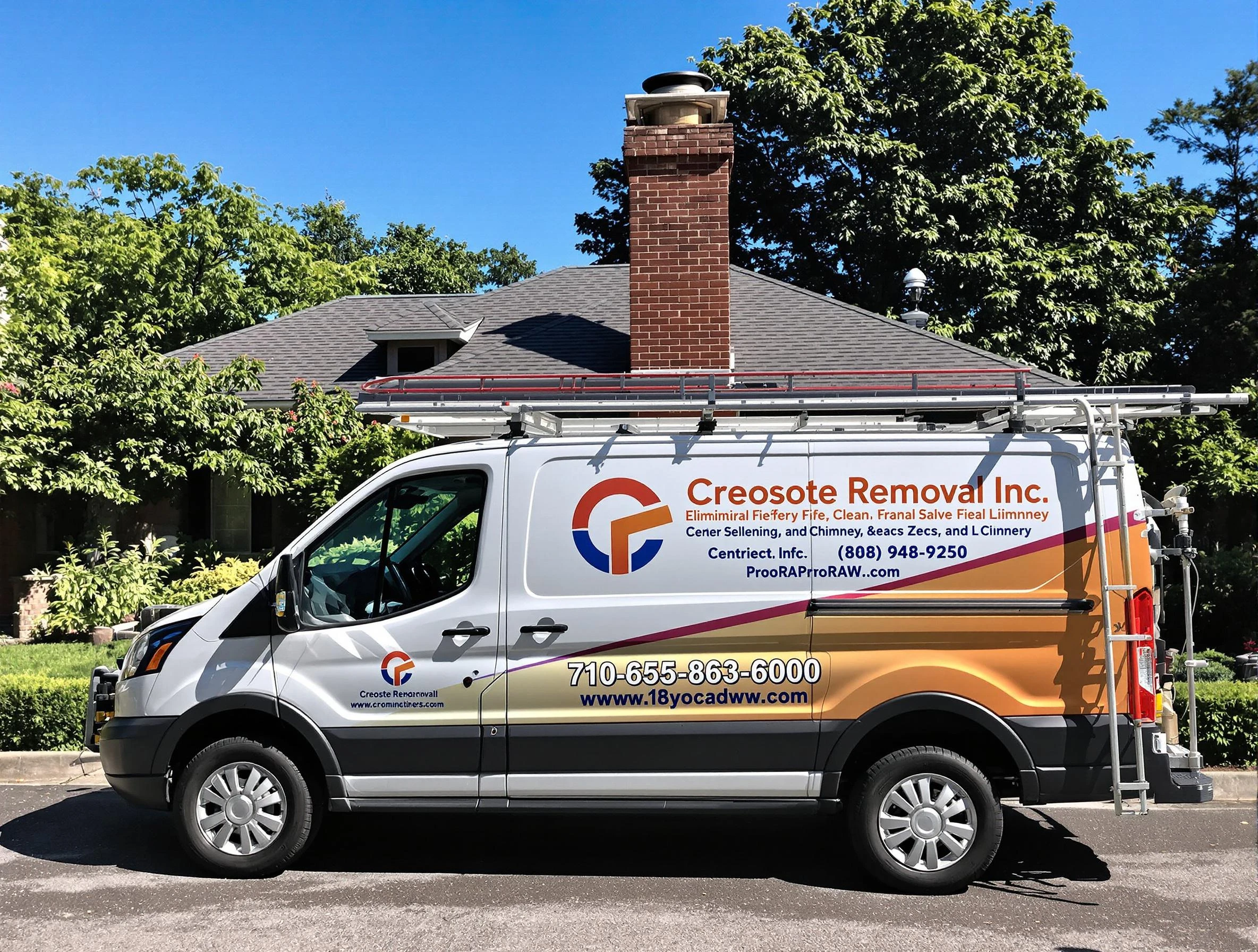 Cave Creek Chimney Sweep technician removing creosote safely in Cave Creek, AZ